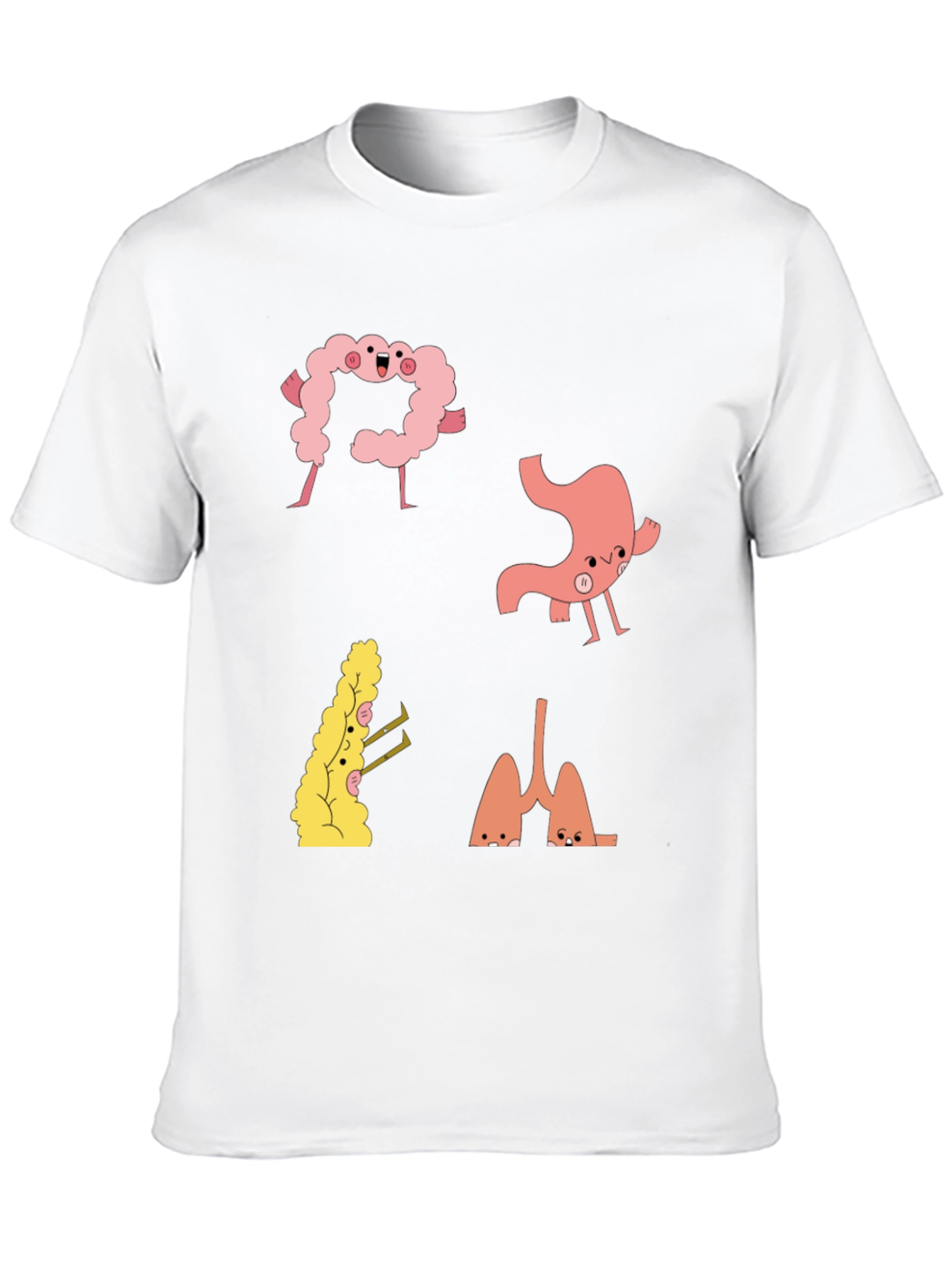 Anatomical Humor Tee - Funny Organ T-Shirt