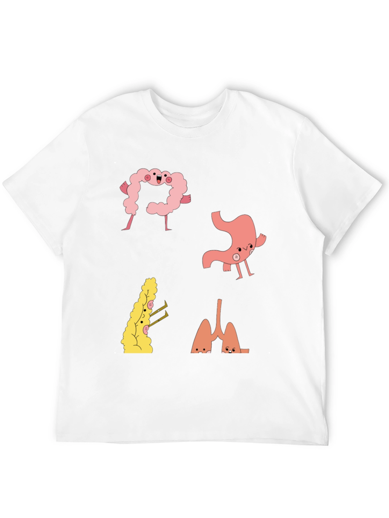 Anatomical Humor Tee - Funny Organ T-Shirt