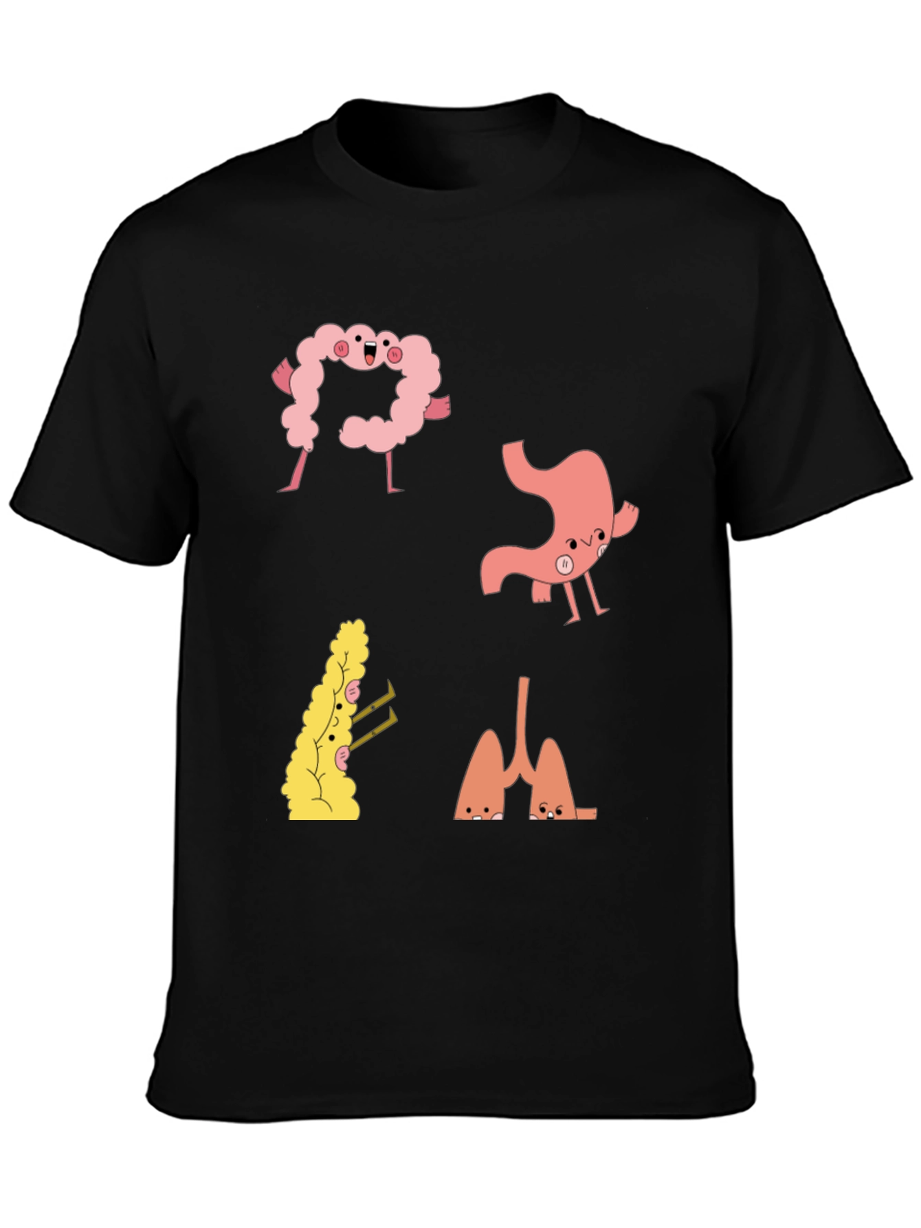 Anatomical Humor Tee - Funny Organ T-Shirt