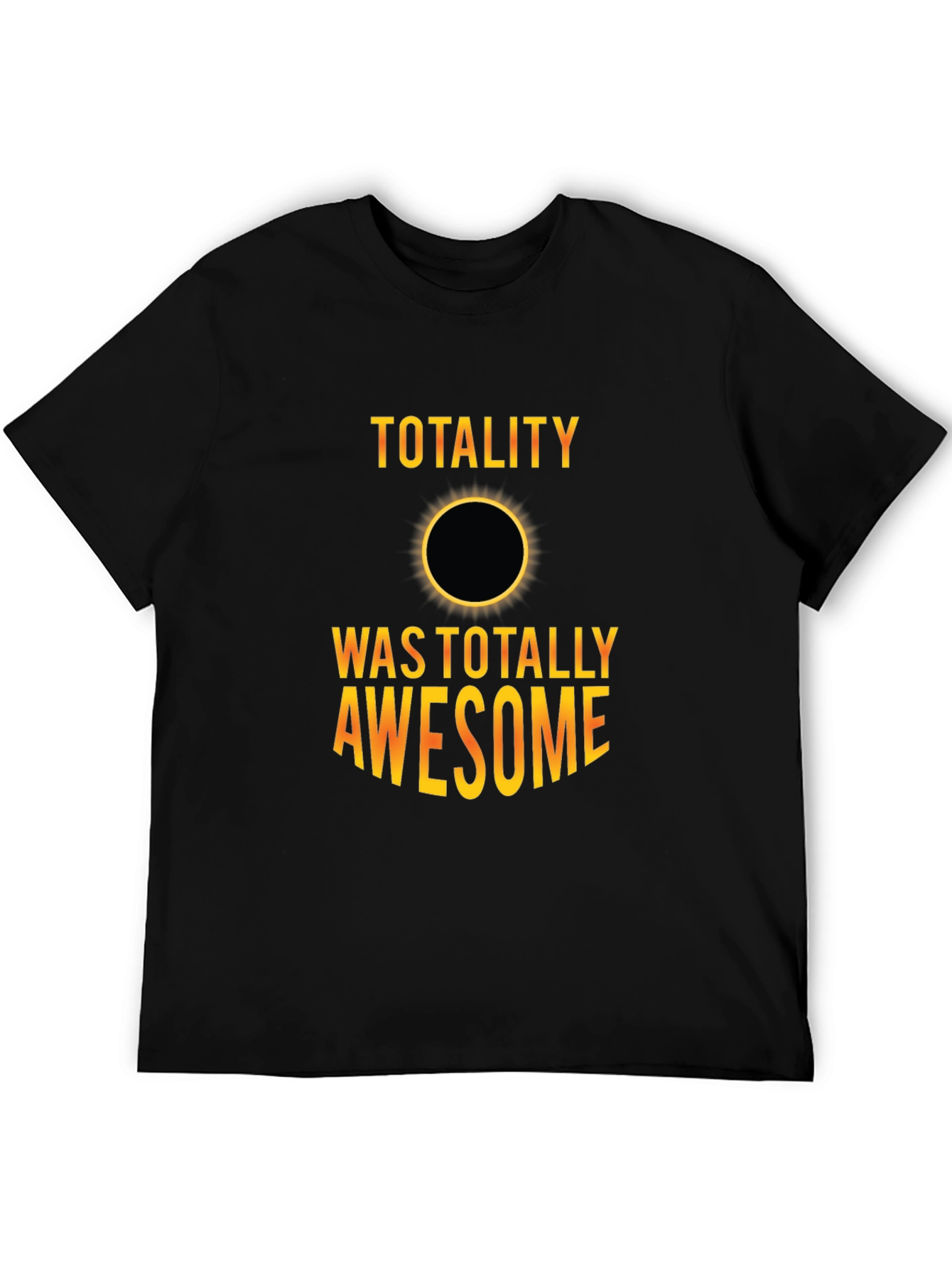 Total Solar Eclipse Awesome Black Graphic Tee