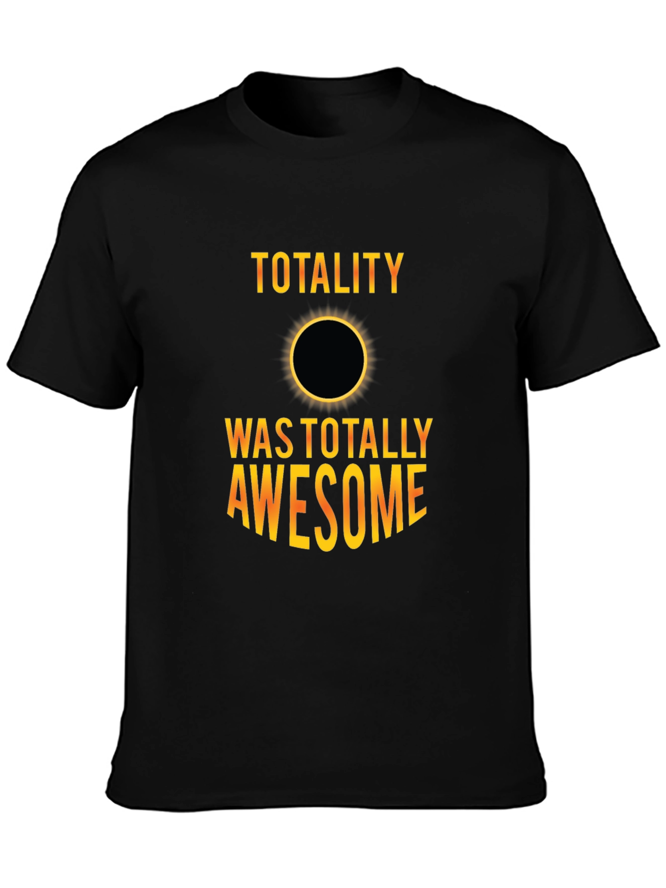 Total Solar Eclipse Awesome Black Graphic Tee