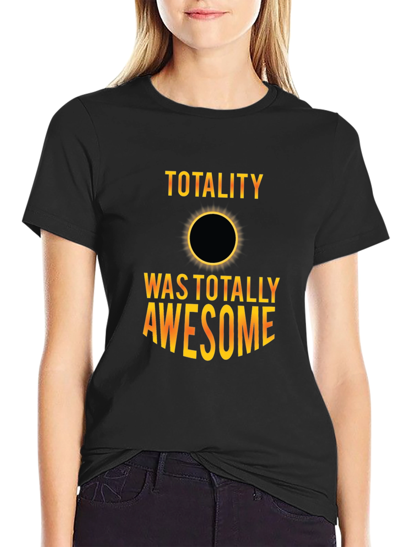 Total Solar Eclipse Awesome Black Graphic Tee