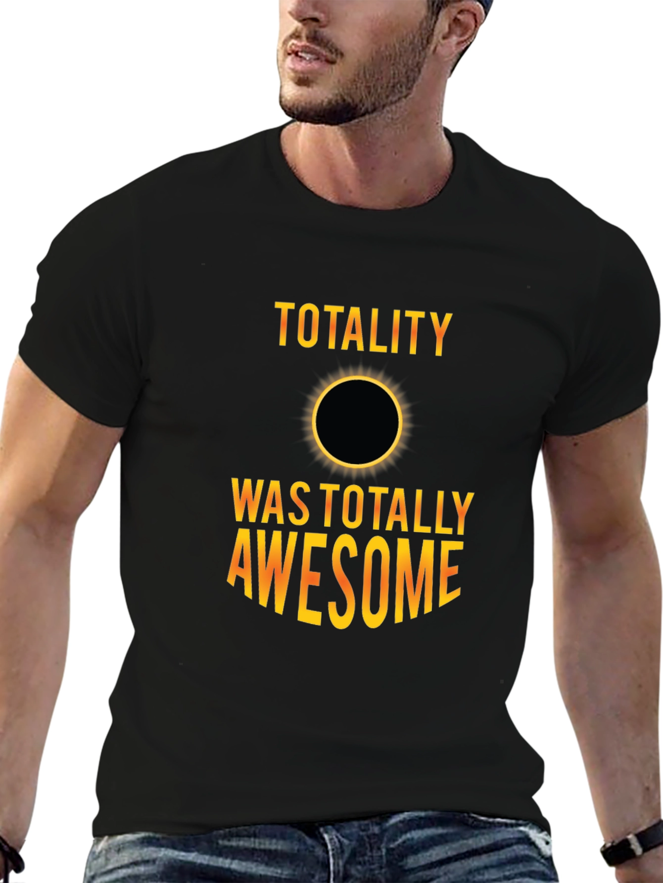 Total Solar Eclipse Awesome Black Graphic Tee