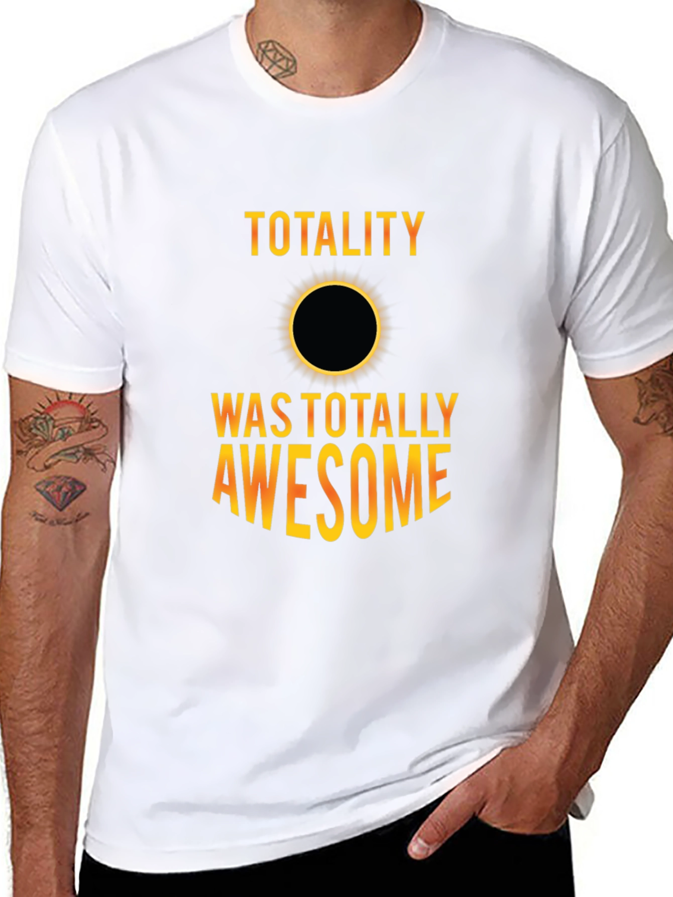 Total Solar Eclipse Awesome Black Graphic Tee