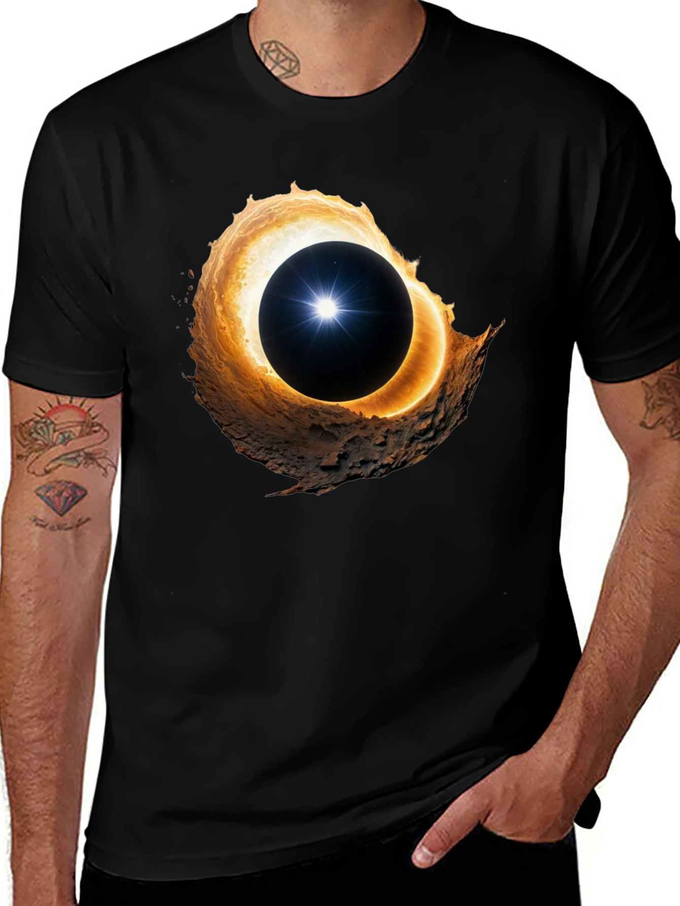 Eclipse Graphic Tee - Unique Space Design