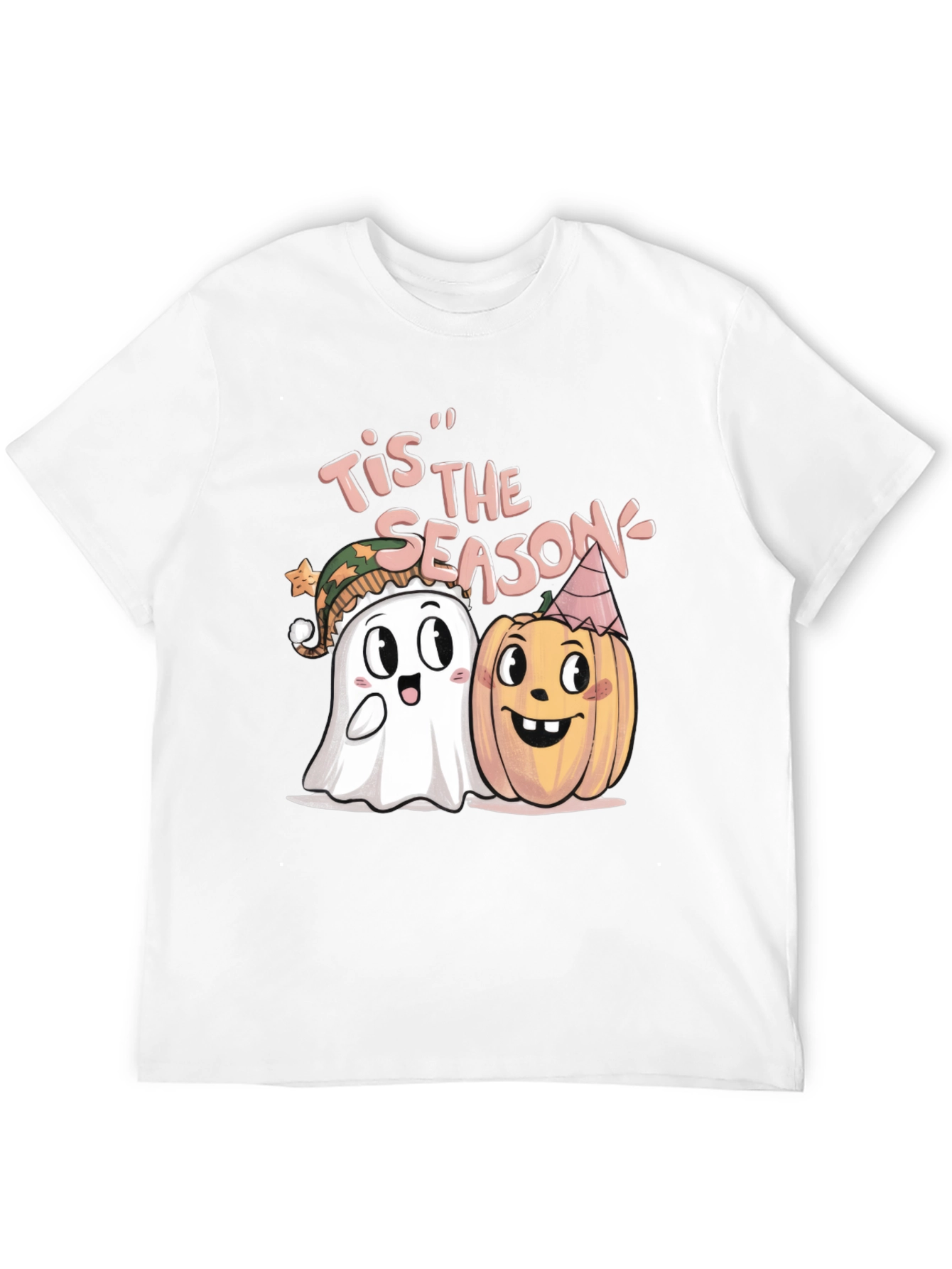 Tis the Season Halloween Ghost & Pumpkin T-Shirt