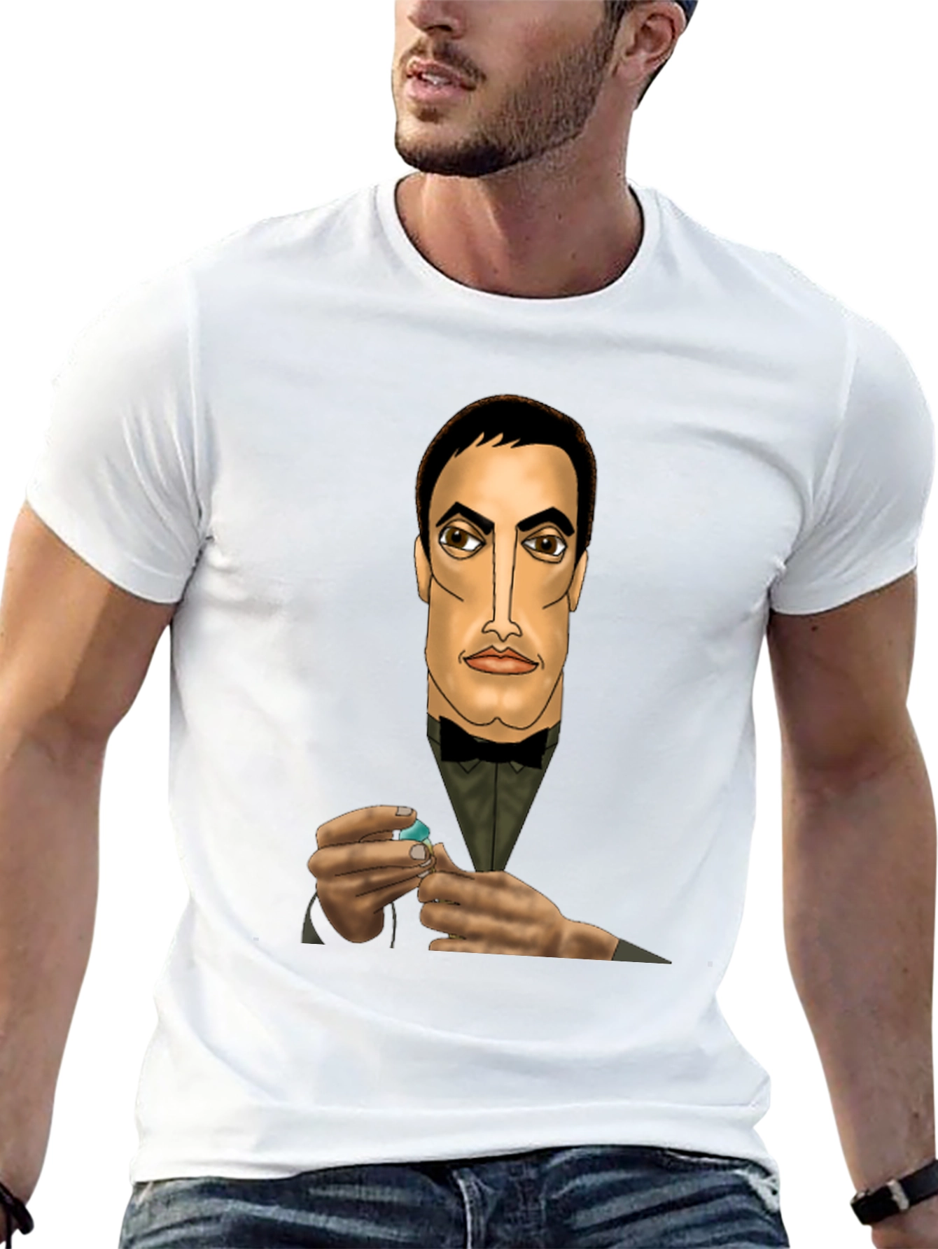 Stylish Gentleman Graphic T-Shirt