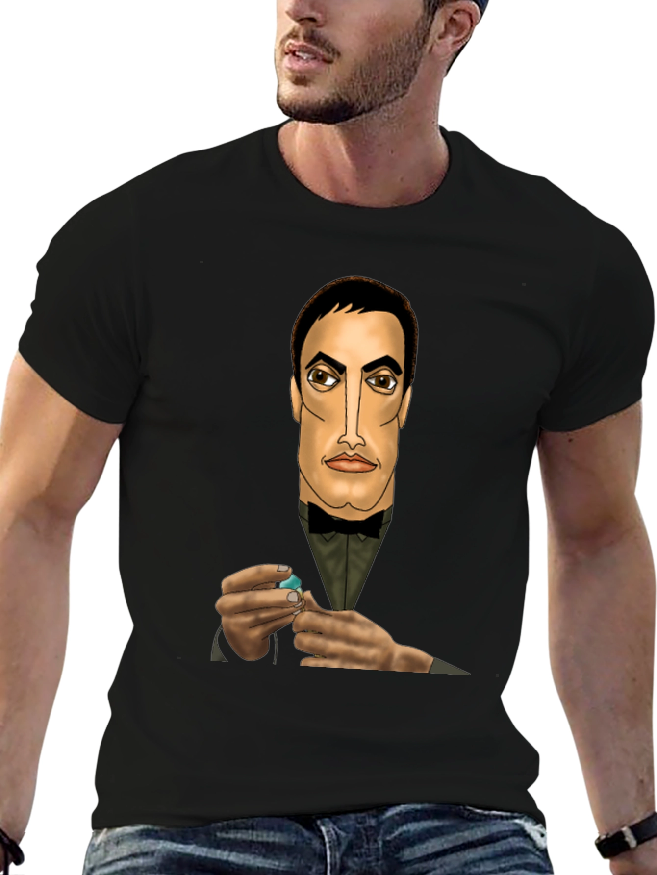 Stylish Gentleman Graphic T-Shirt
