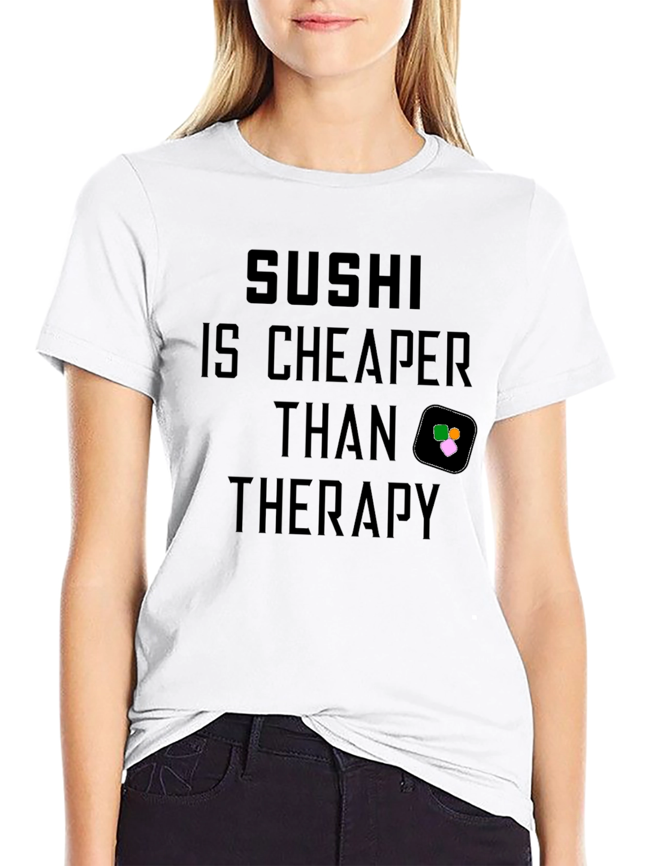 Sushi Cheaper Than Therapy Graphic Tee