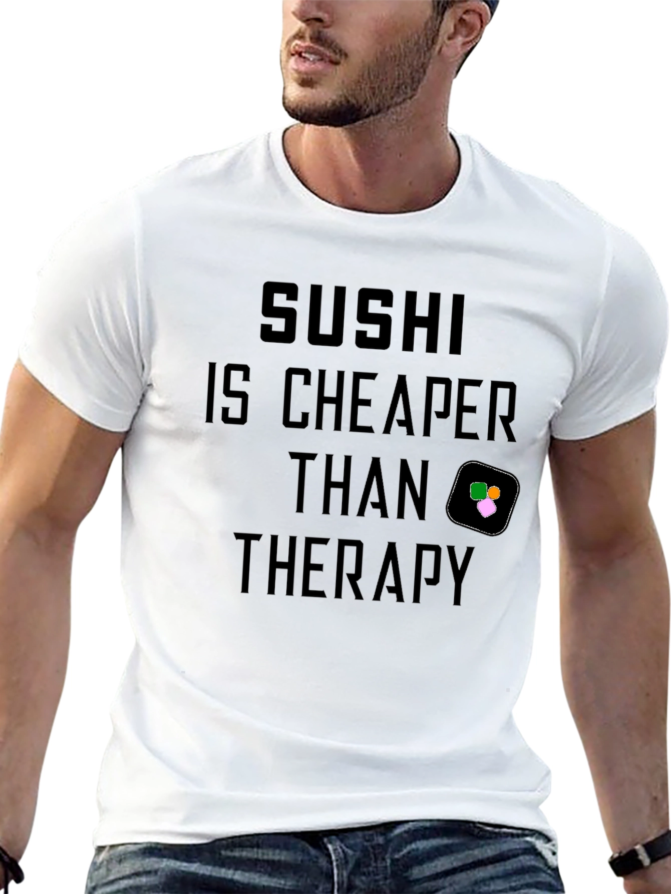 Sushi Cheaper Than Therapy Graphic Tee