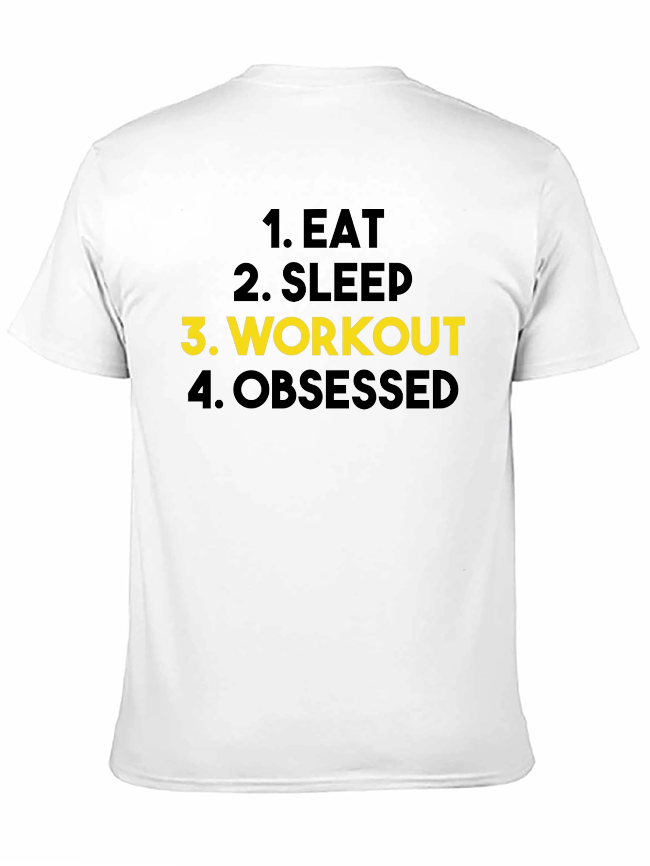 Eat Sleep Workout Obsessed Black T-Shirt
