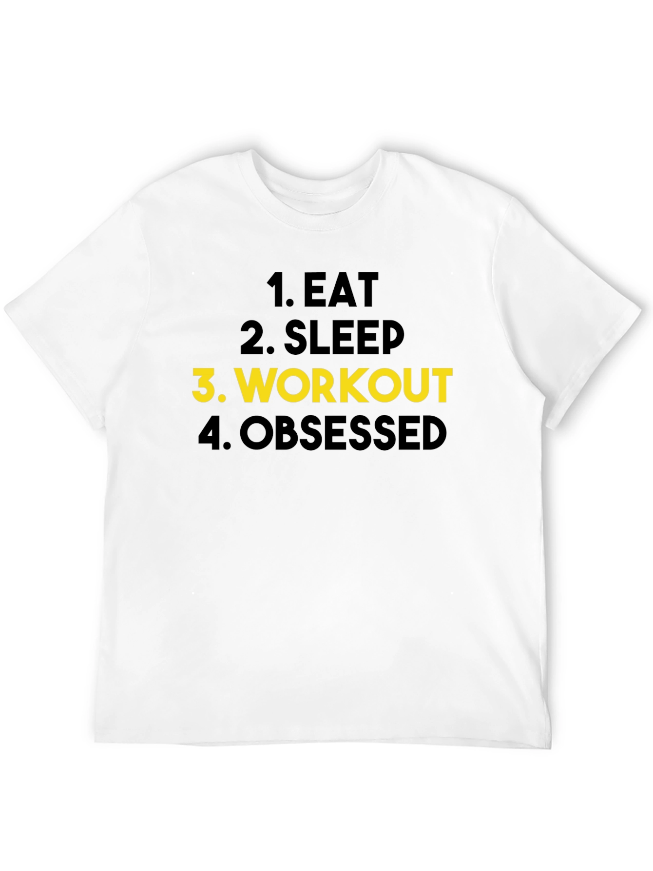 Eat Sleep Workout Obsessed Black T-Shirt