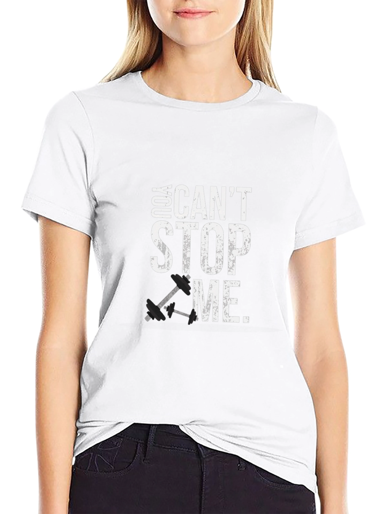 Motivational Black T-Shirt - You Cant Stop Me