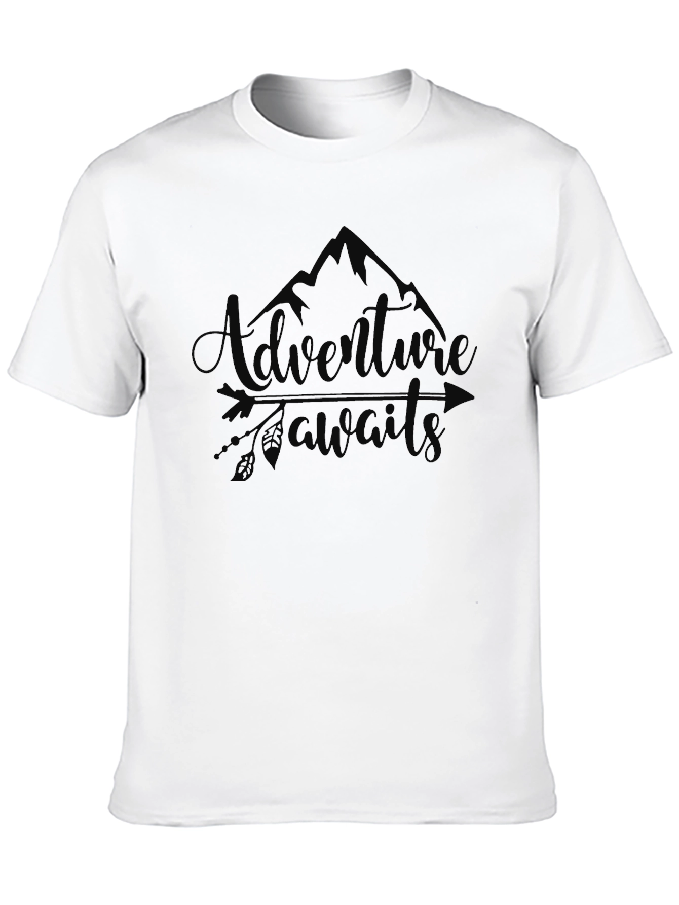 Adventure Awaits Graphic Tee - Mountain Design