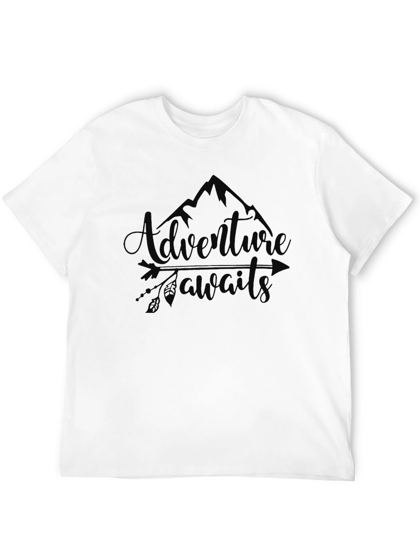 Adventure Awaits Graphic Tee - Mountain Design