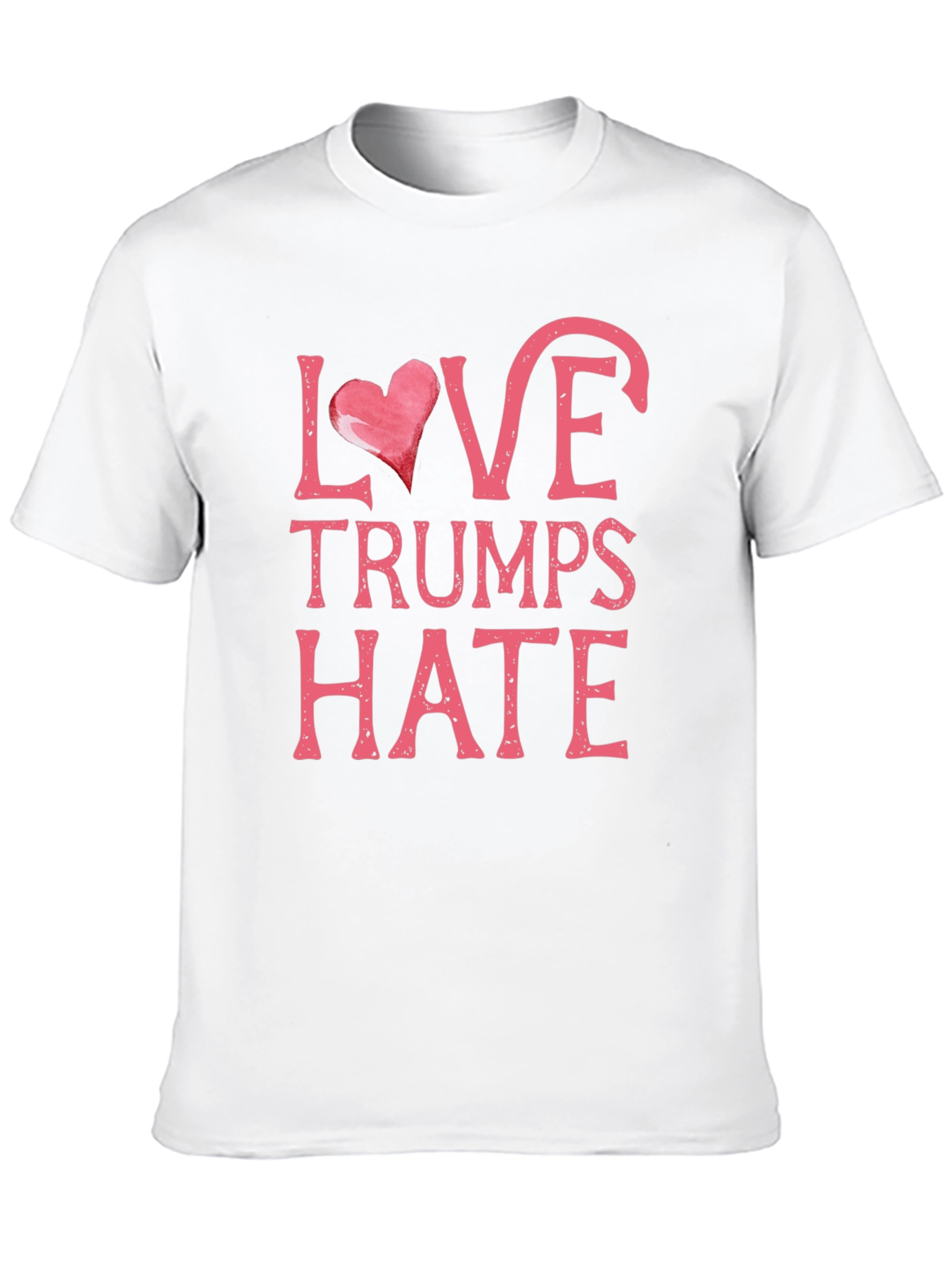 Love Trumps Hate Black Graphic T-Shirt