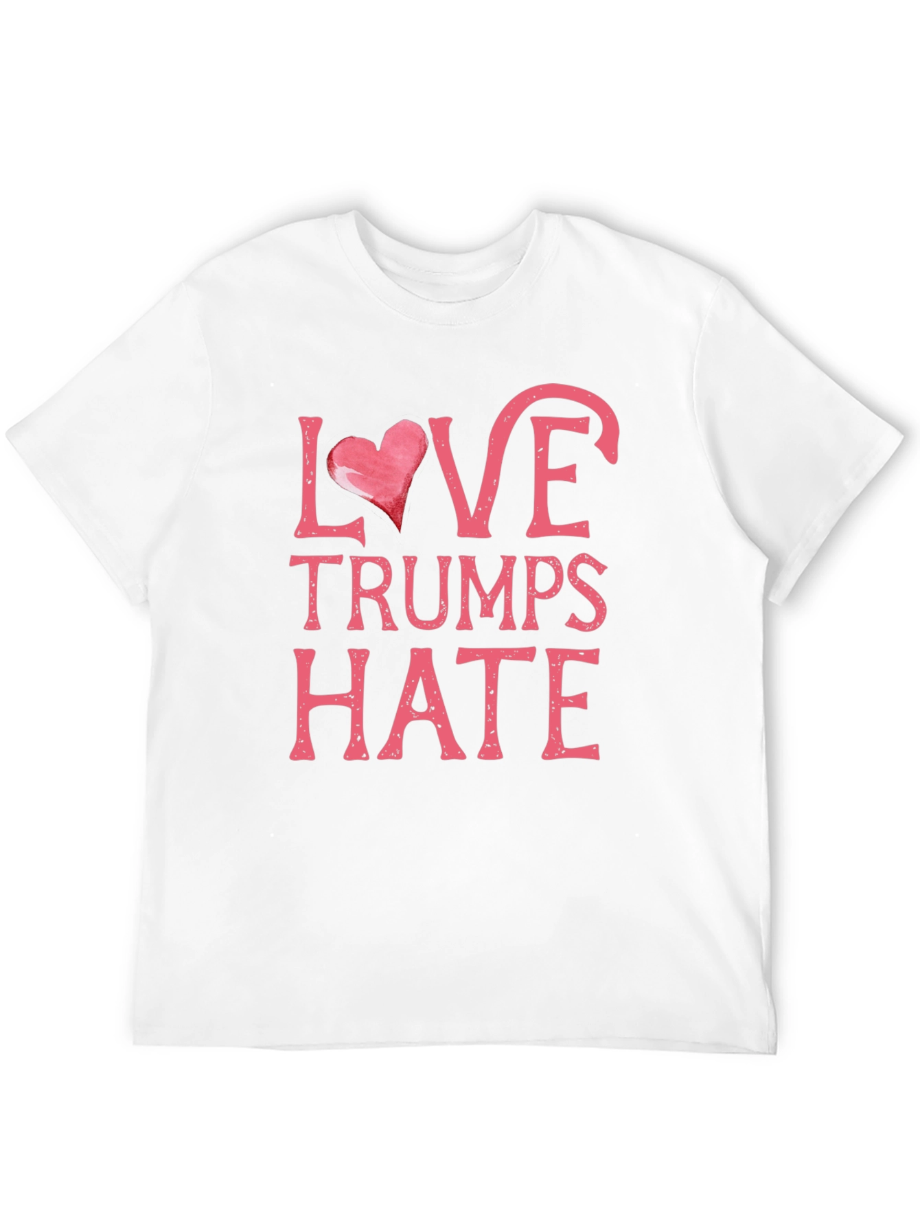 Love Trumps Hate Black Graphic T-Shirt