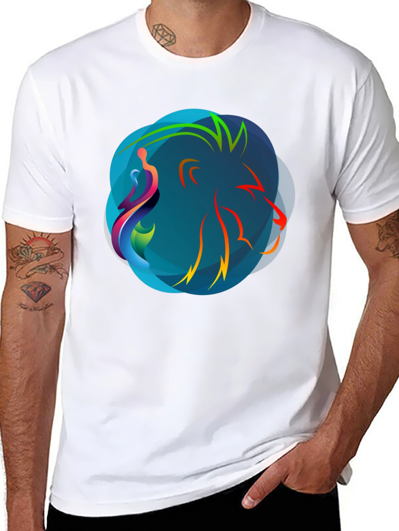 Abstract Graphic Tee - Modern Art Shirt