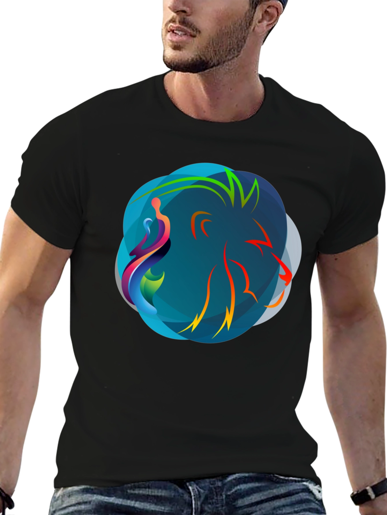 Abstract Graphic Tee - Modern Art Shirt