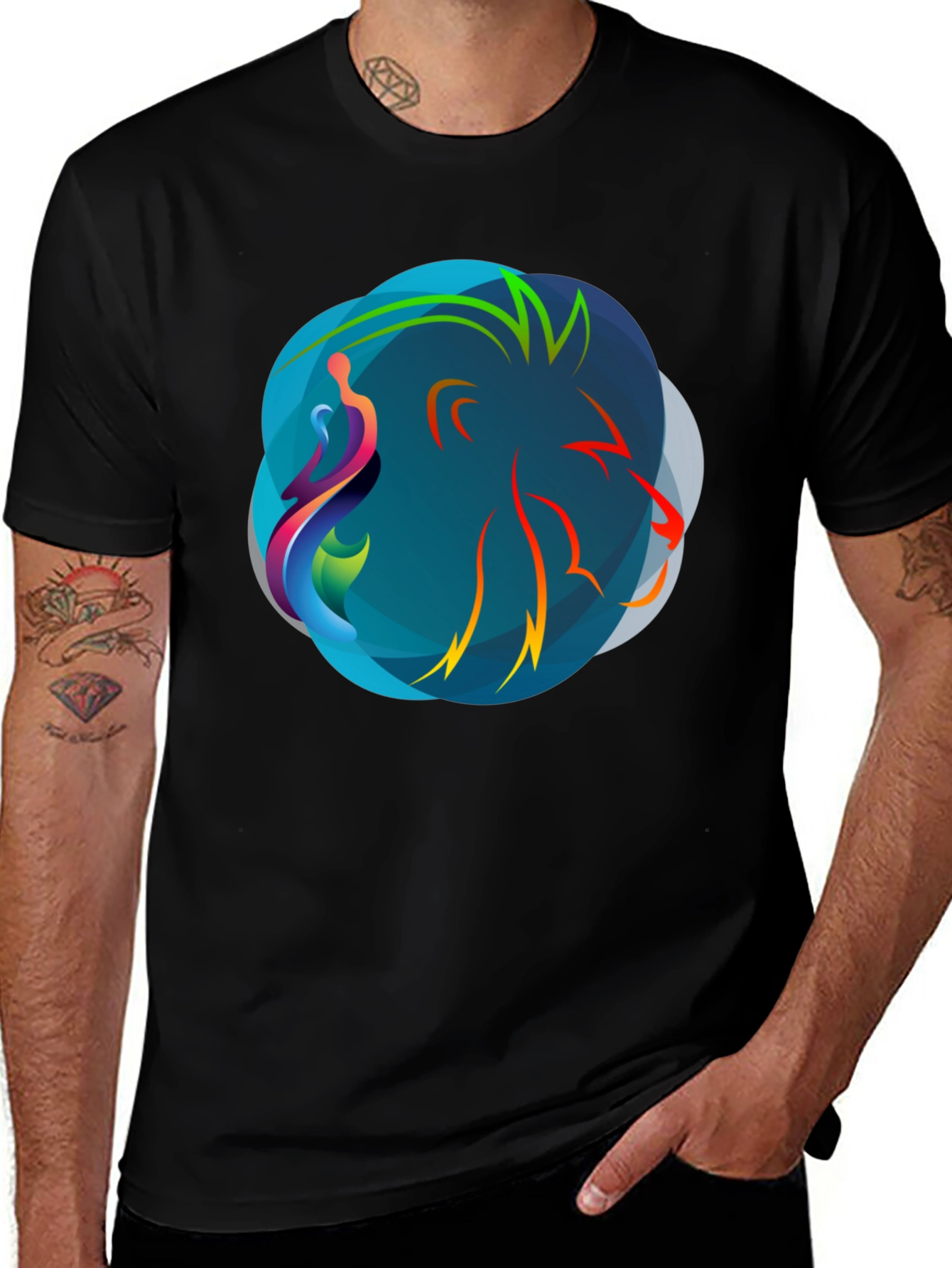 Abstract Graphic Tee - Modern Art Shirt