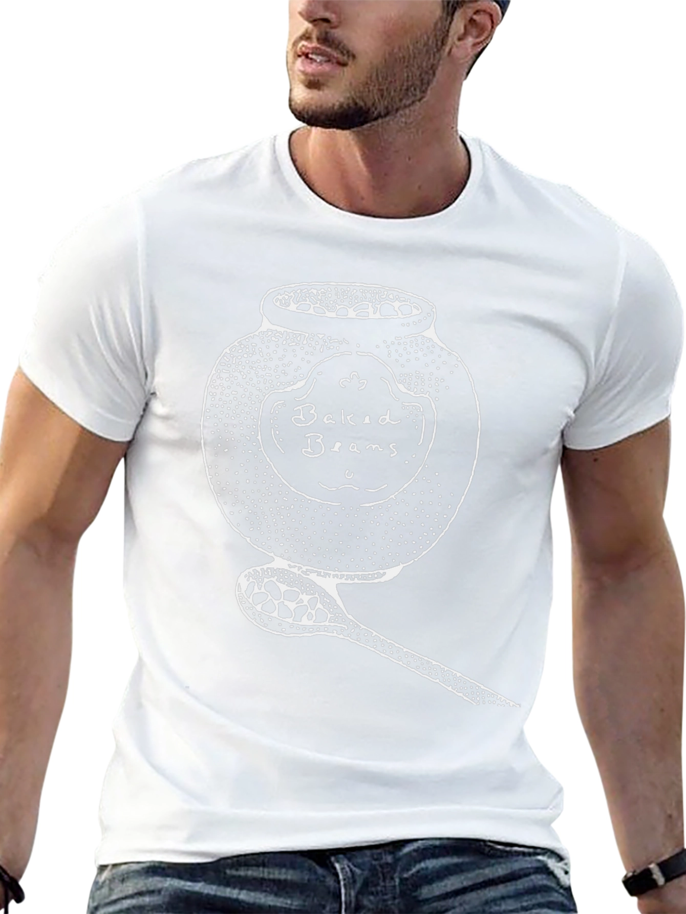 Baked Beans Jar Graphic T-Shirt - Unisex Cotton Tee