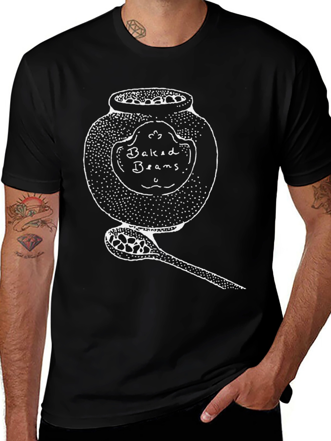 Baked Beans Jar Graphic T-Shirt - Unisex Cotton Tee