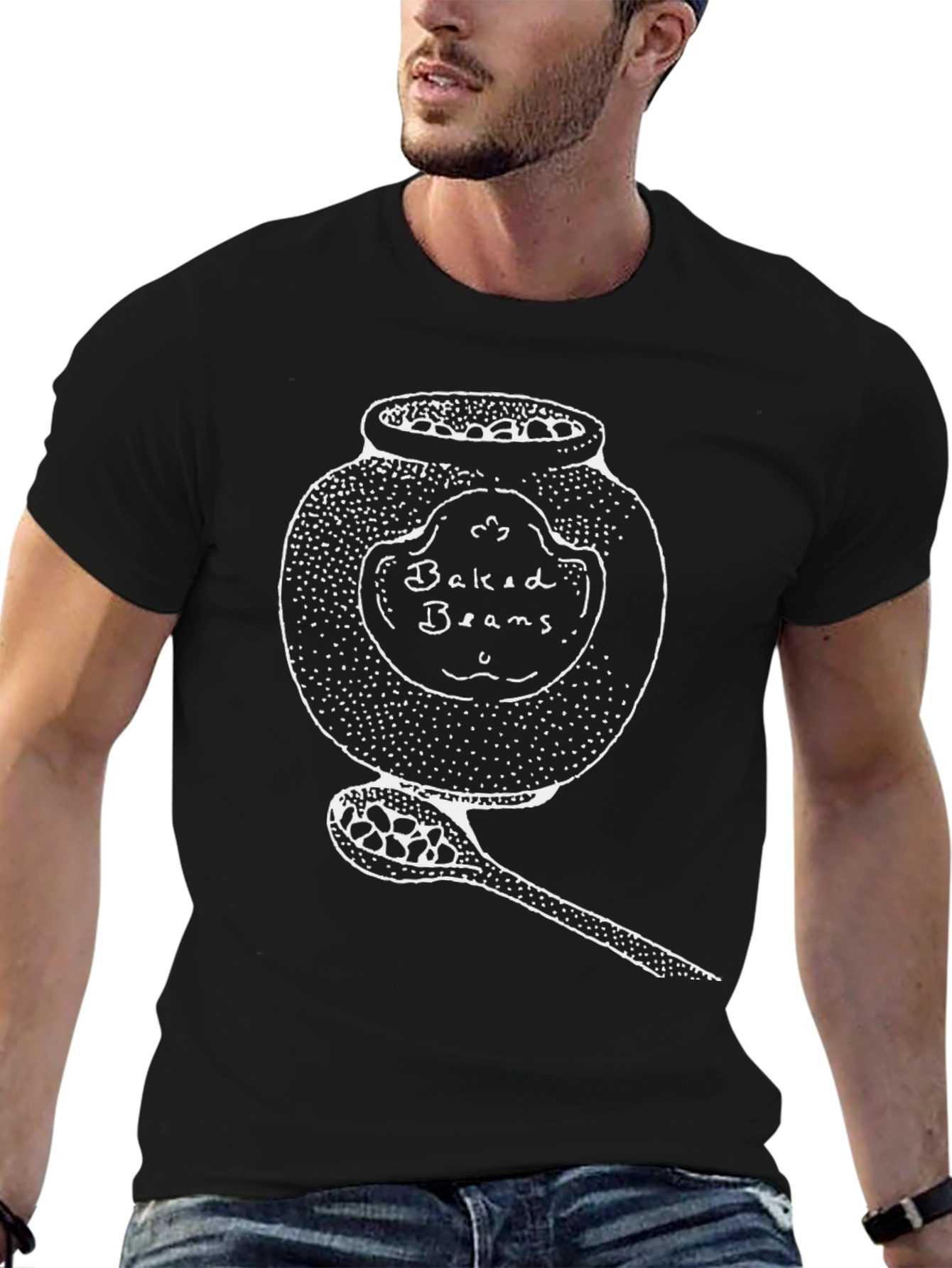 Baked Beans Jar Graphic T-Shirt - Unisex Cotton Tee