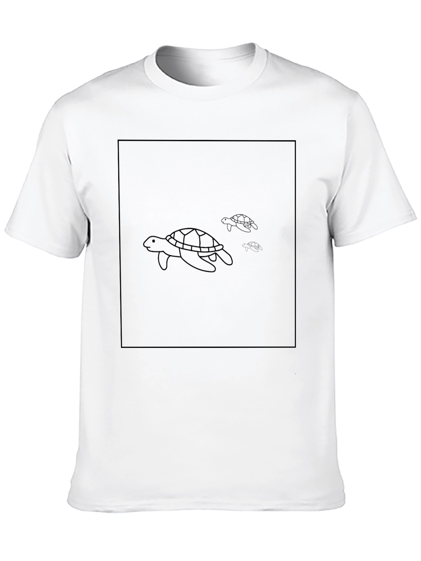 Sea Turtle Graphic Black T-Shirt