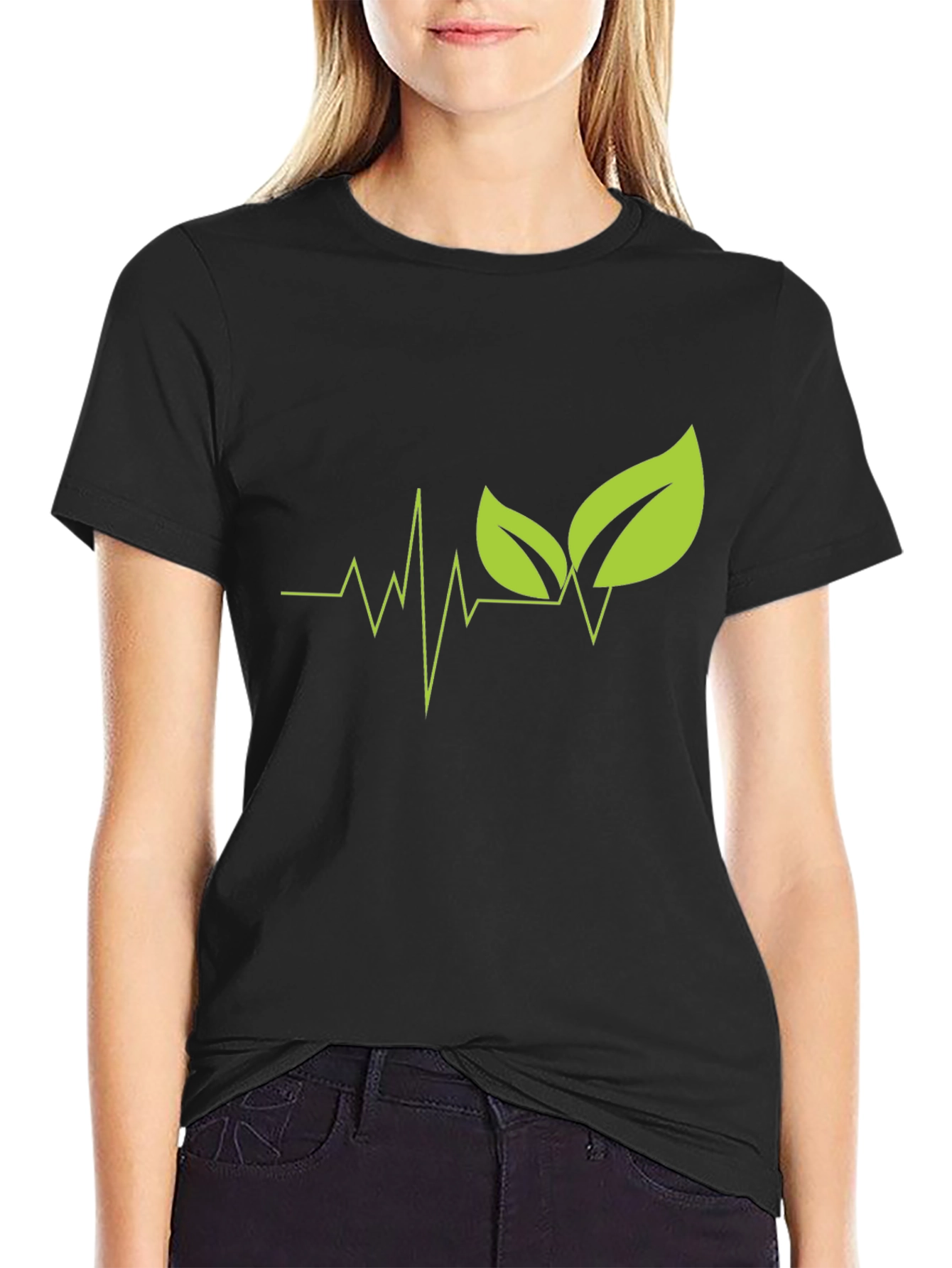 Nature Pulse Black T-Shirt