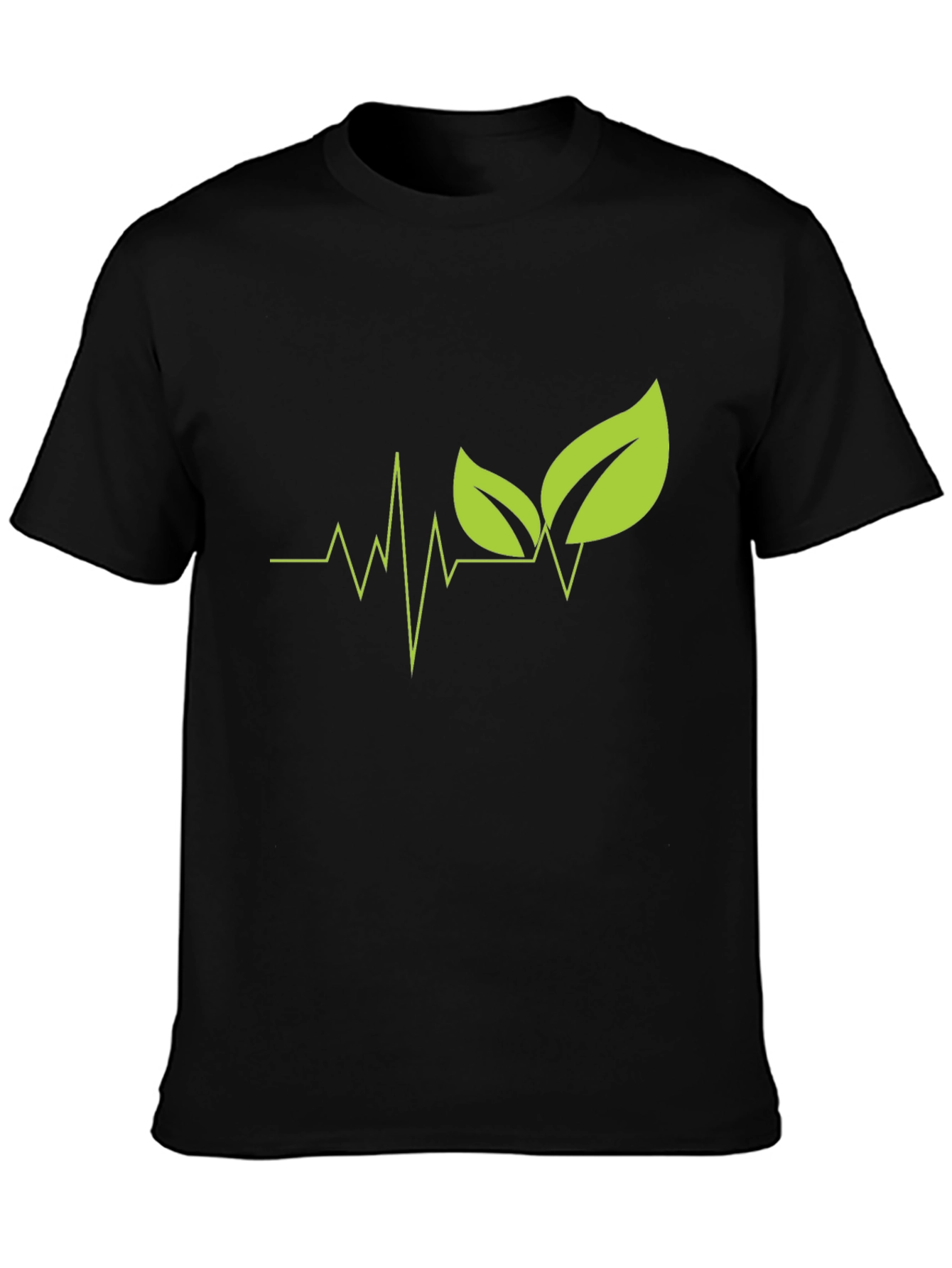 Nature Pulse Black T-Shirt