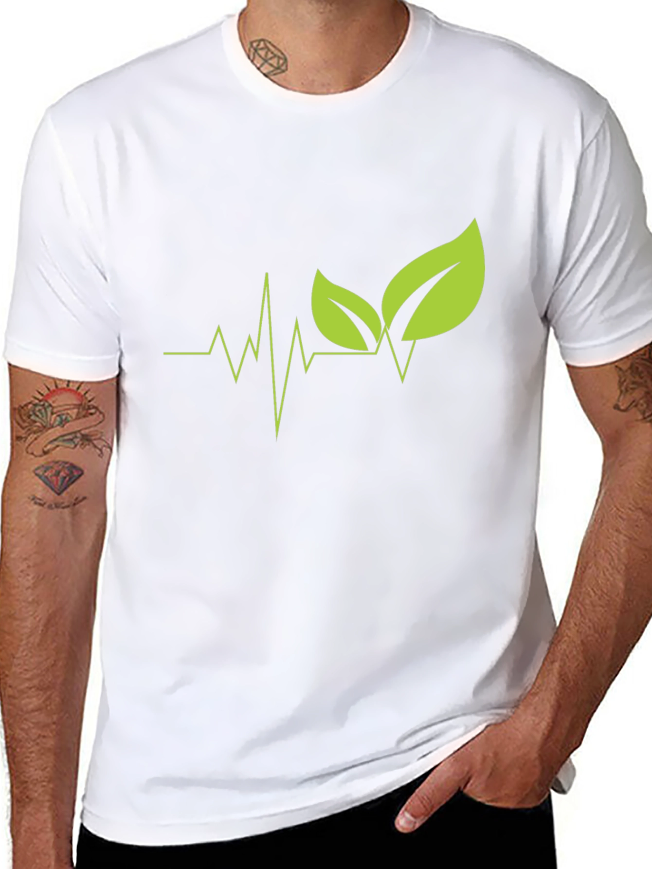 Nature Pulse Black T-Shirt