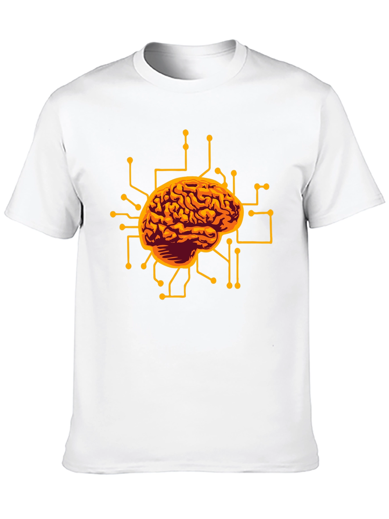 Brain Circuit Black Graphic Tee