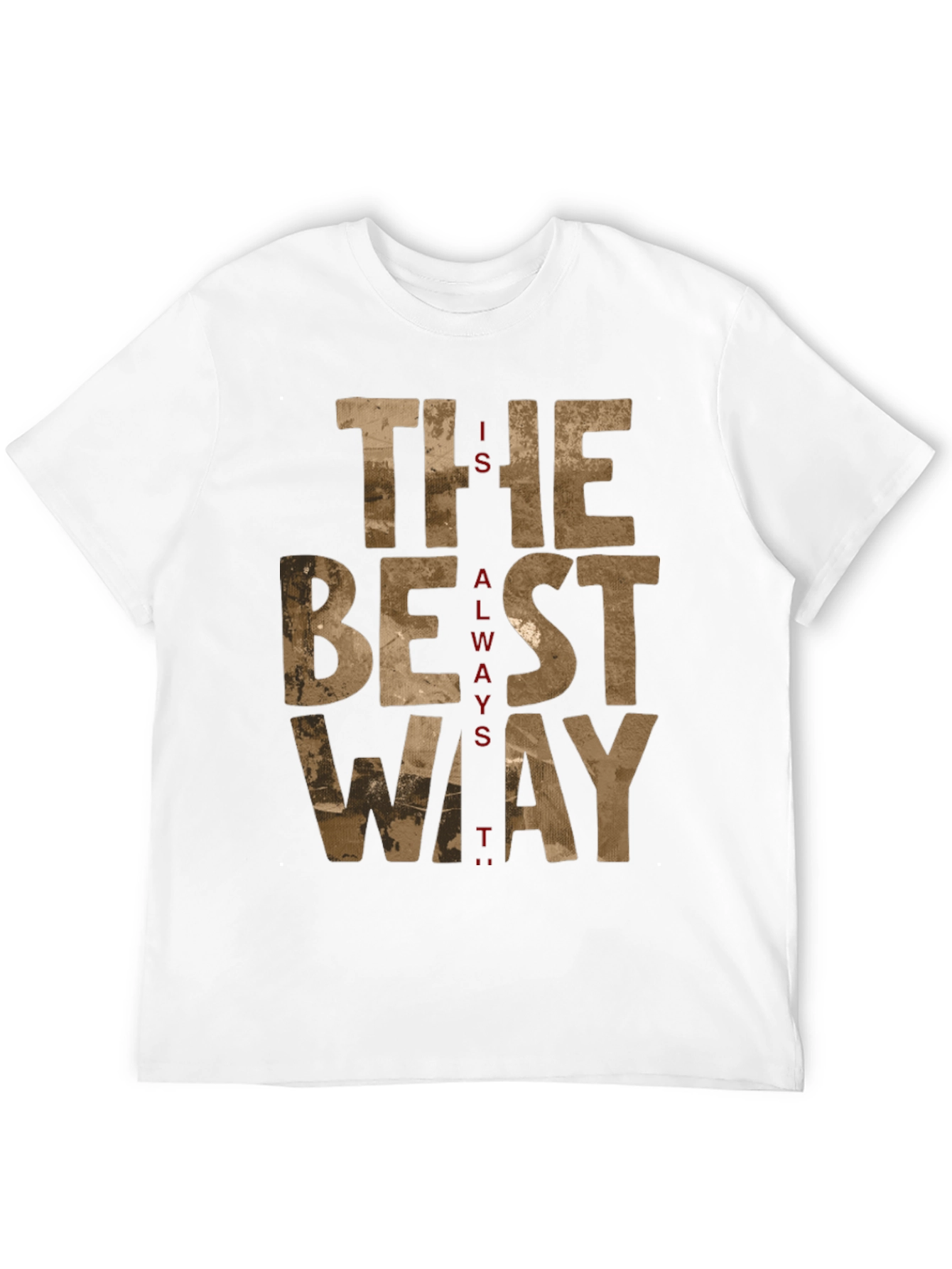 The Best Way Graphic Tee - Black Cotton T-Shirt