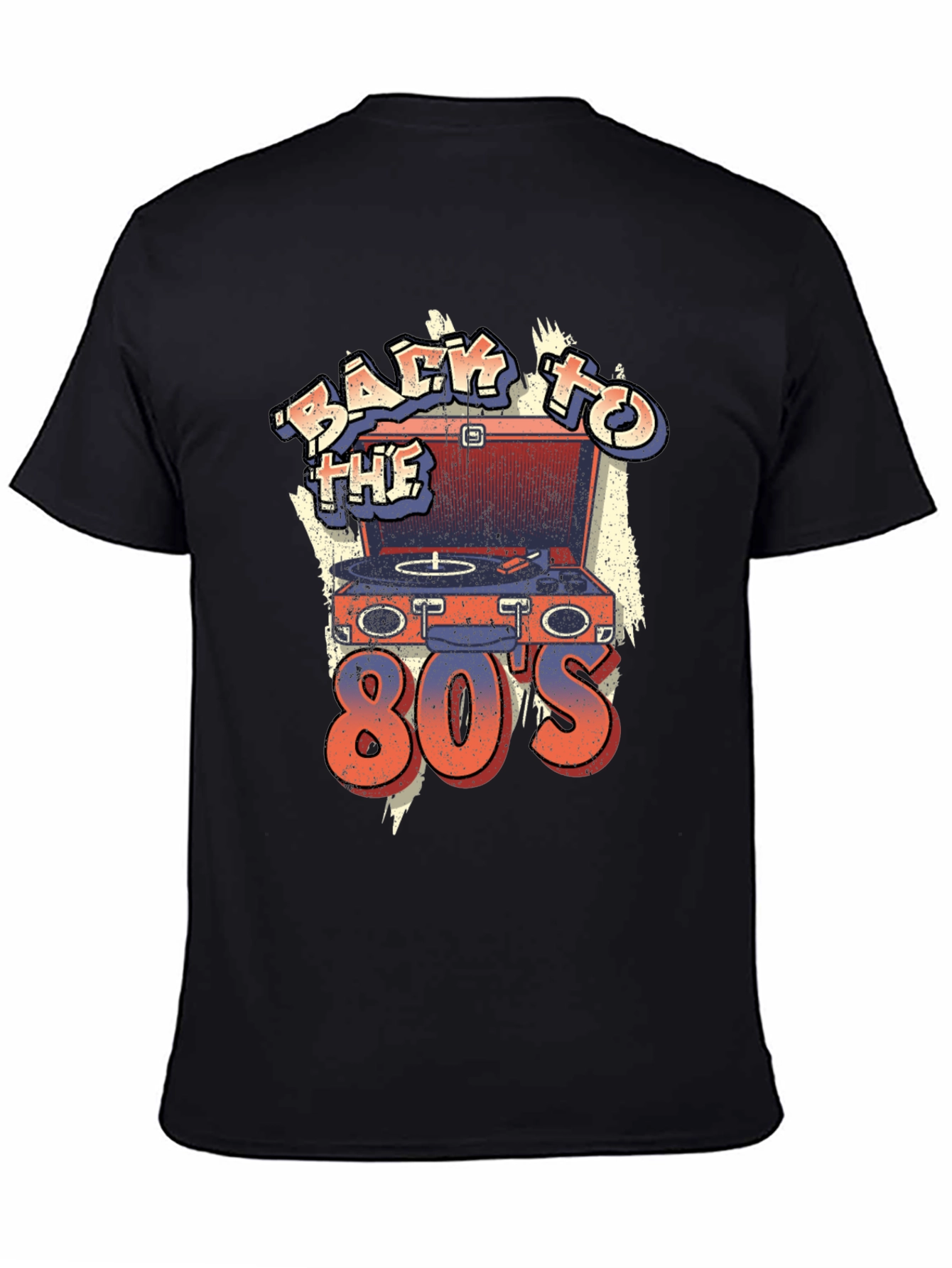 Retro 80s Turntable T-Shirt - Throwback Design
