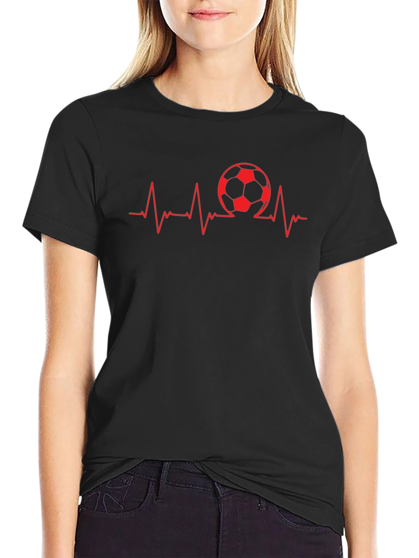 Soccer Heartbeat T-Shirt - Passionate Fan Apparel