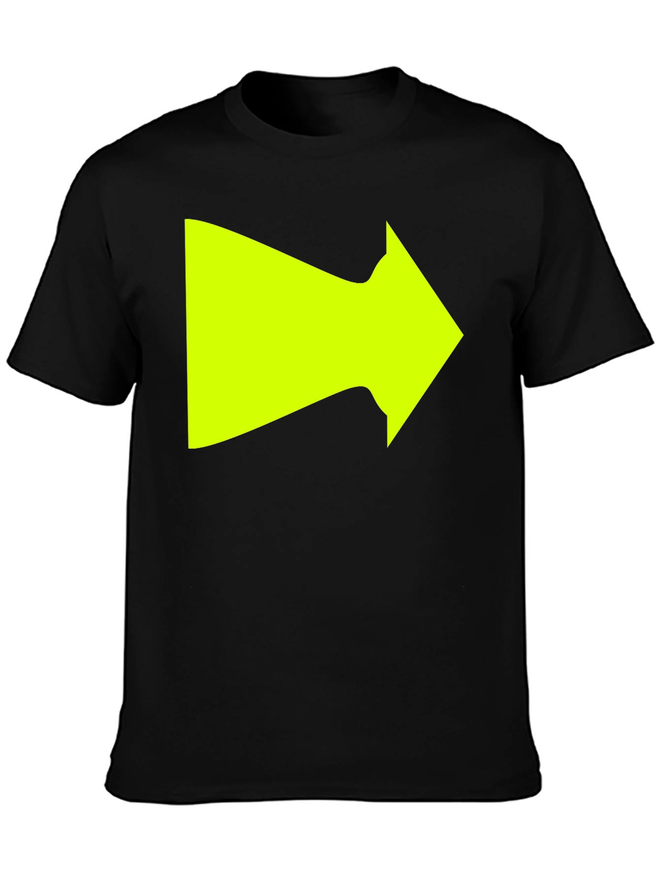 Right Arrow Graphic T-Shirt - Bold Neon Design
