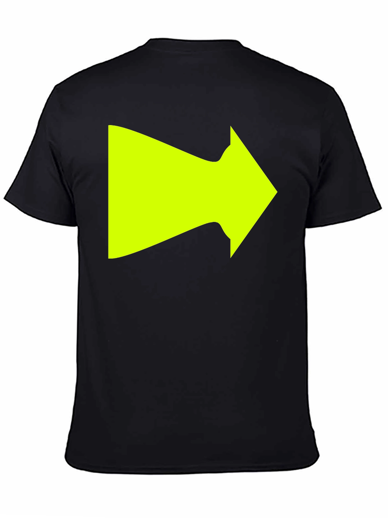 Right Arrow Graphic T-Shirt - Bold Neon Design