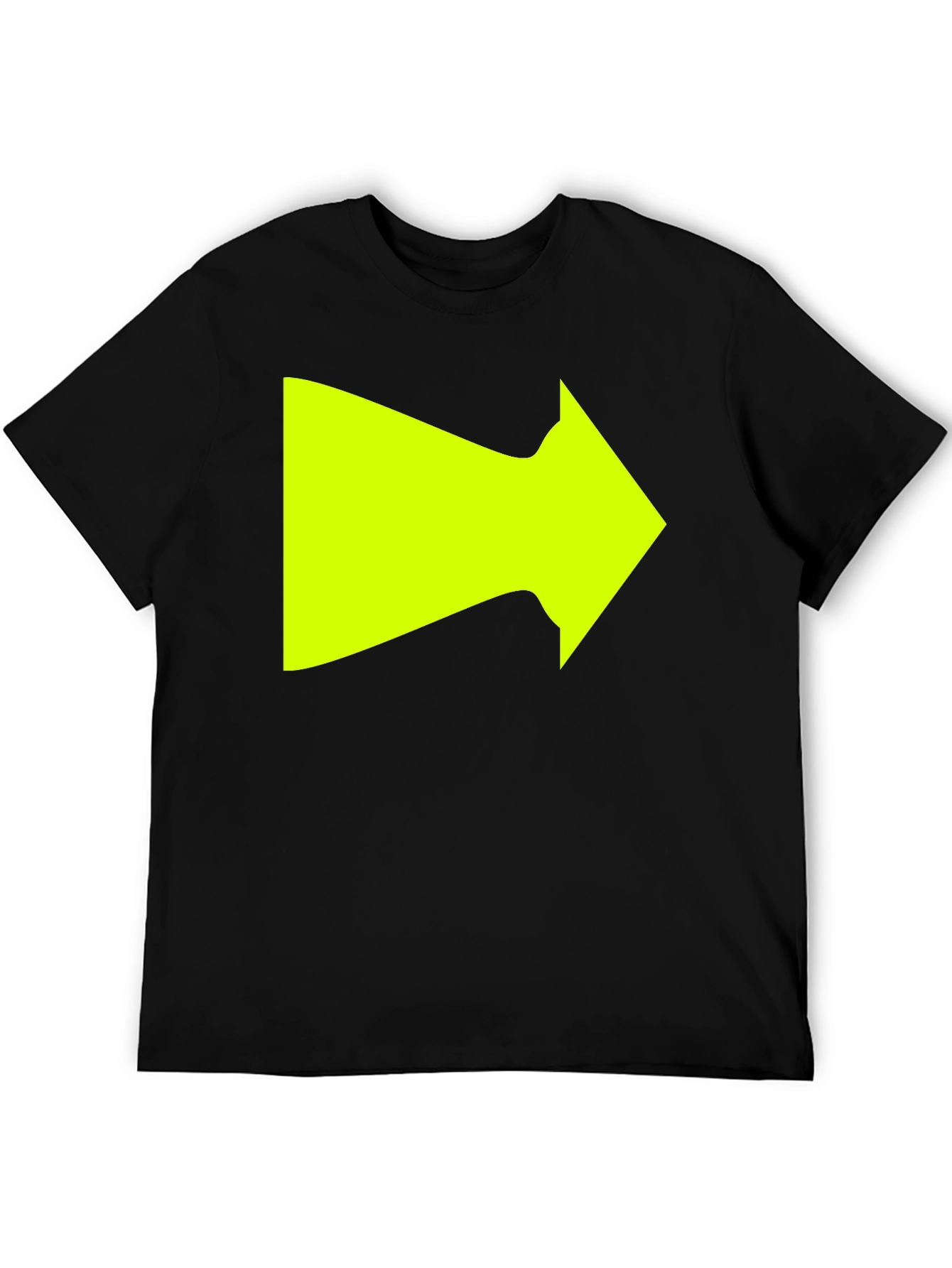 Right Arrow Graphic T-Shirt - Bold Neon Design