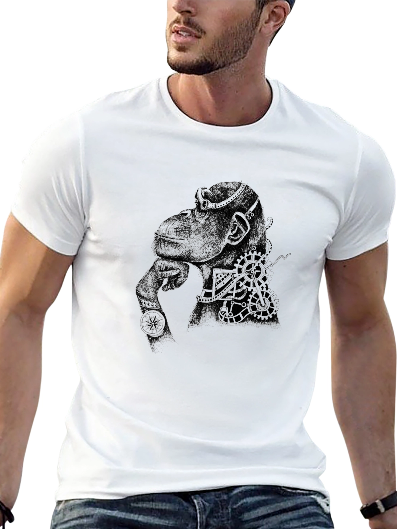 Cool Ape Graphic Black T-Shirt