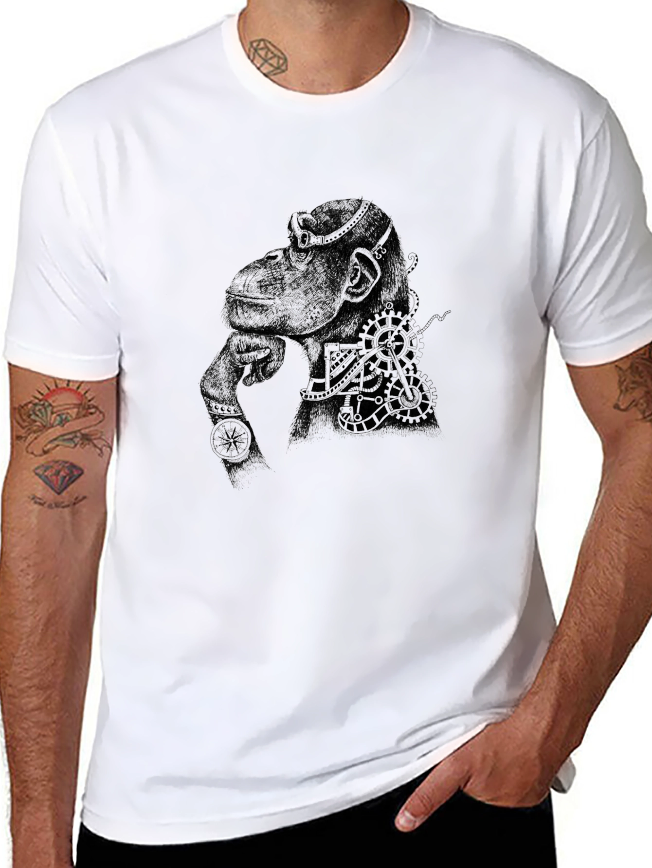 Cool Ape Graphic Black T-Shirt