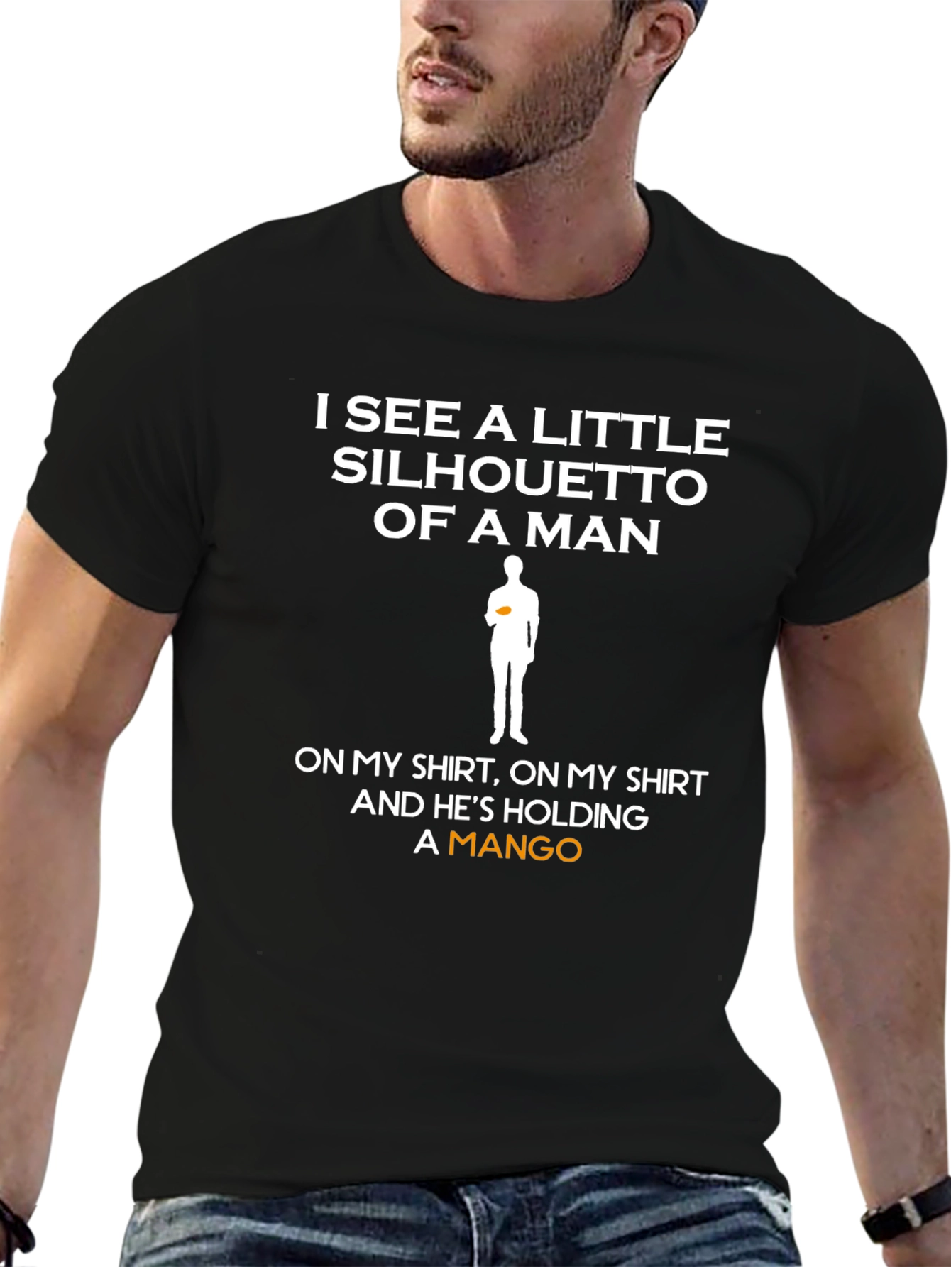 Mango Man Silhouette T-Shirt