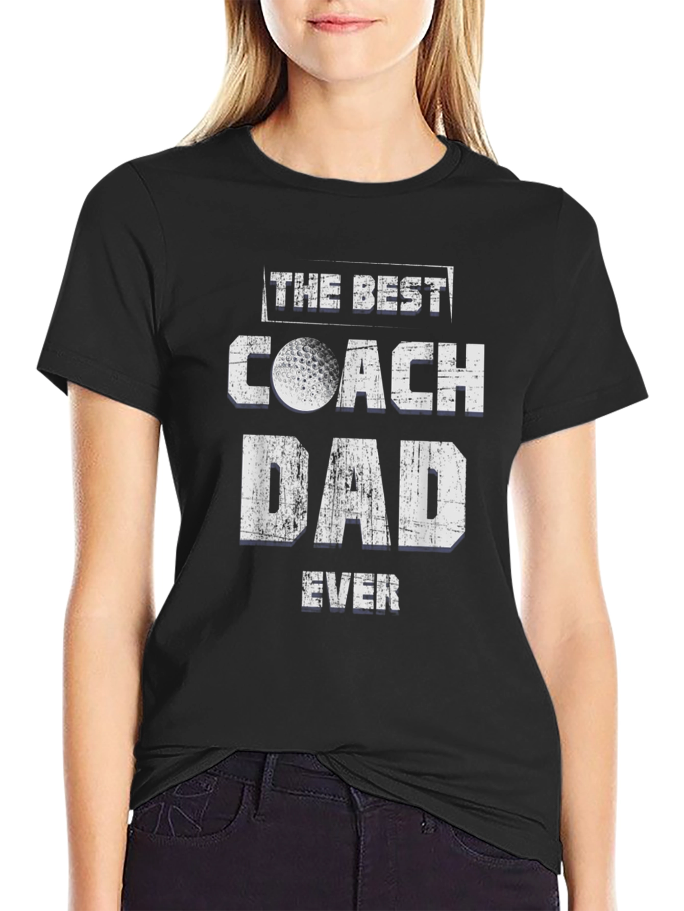 The Best Coach Dad Ever Golf T-Shirt