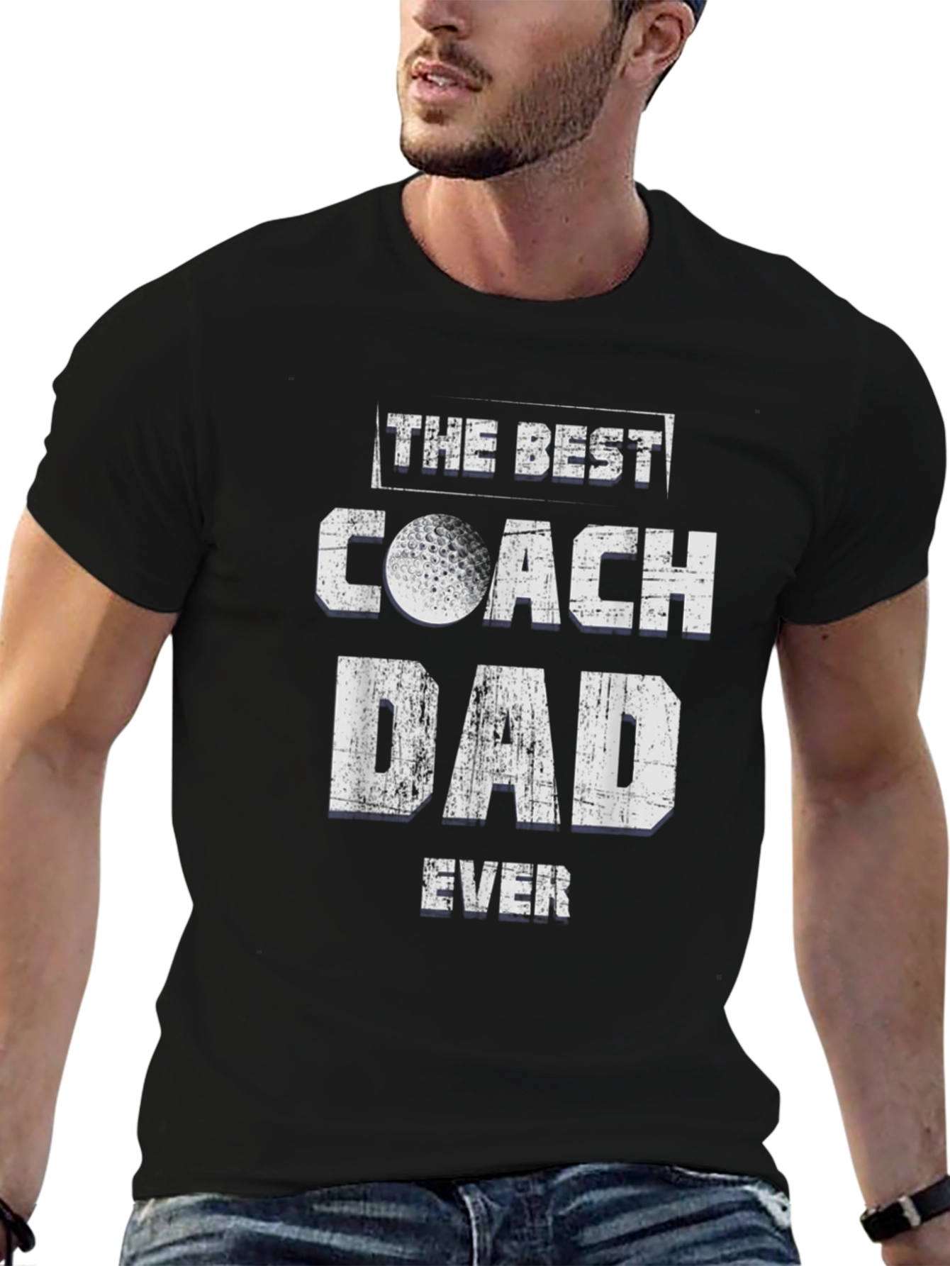 The Best Coach Dad Ever Golf T-Shirt
