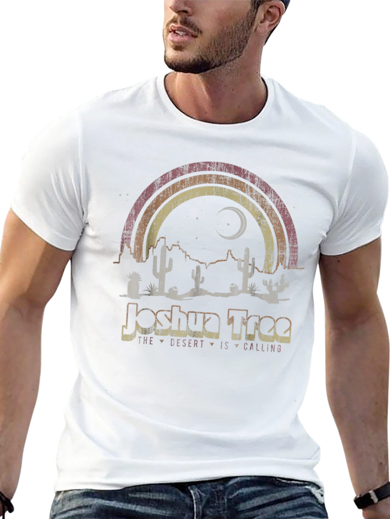 Joshua Tree Desert Calling Graphic Tee - Retro Style