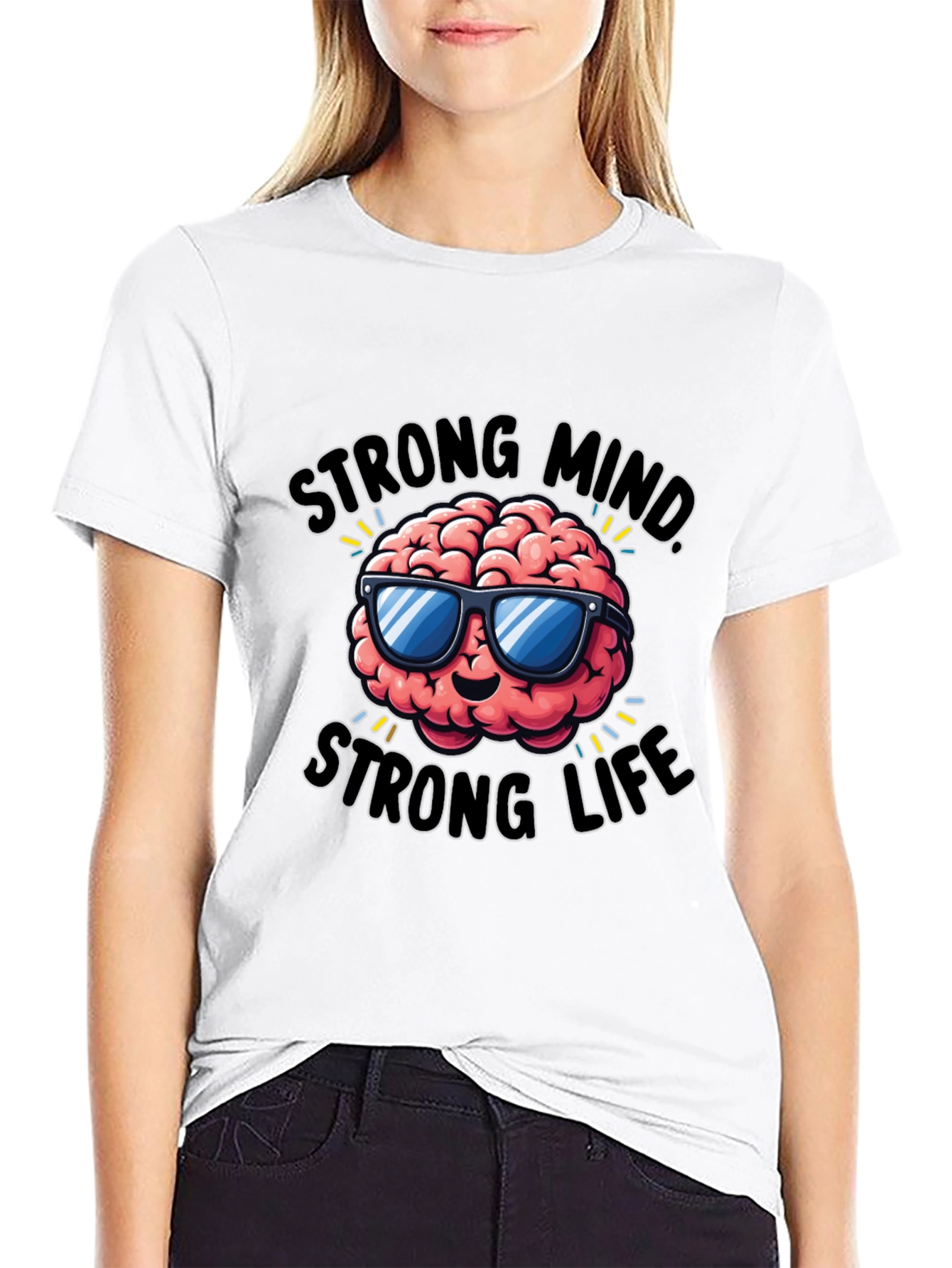 Strong Mind Strong Life Graphic T-Shirt
