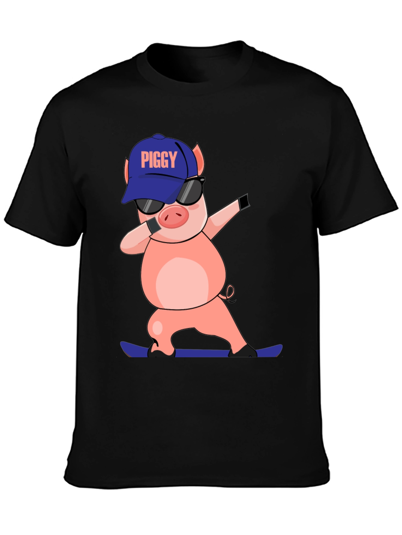 Dabbing Piggy T-Shirt - Cool Cartoon Tee