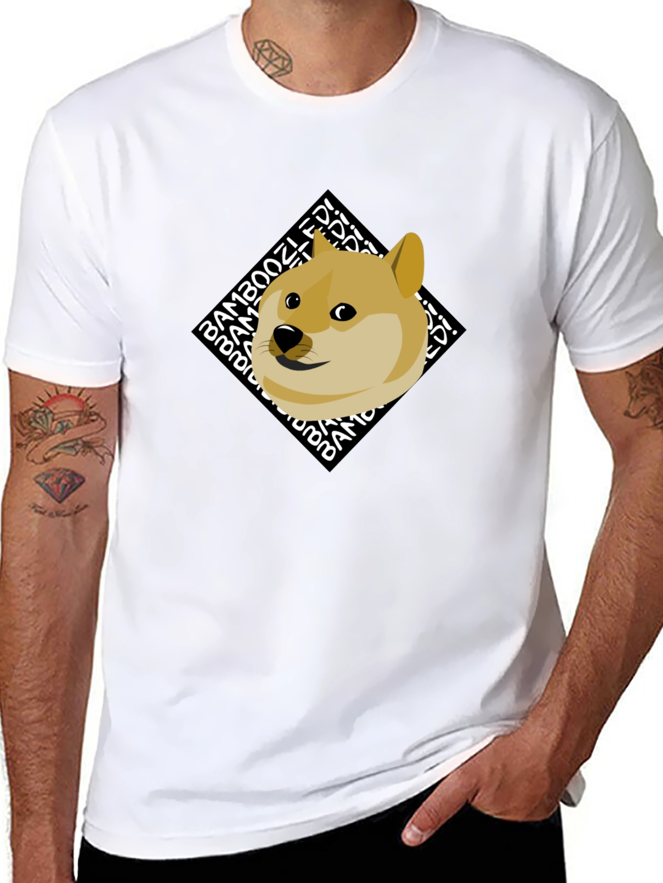 Doge Bamboozled! Mens Black Graphic Tee