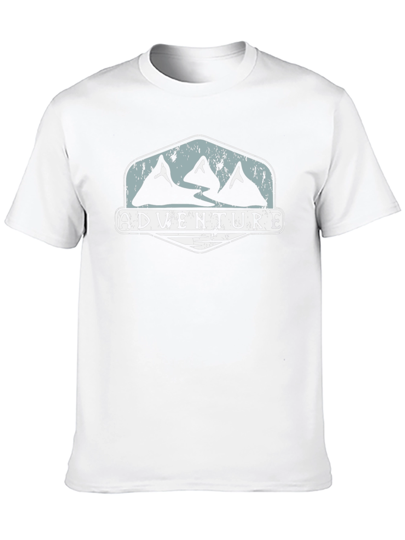 Adventure Graphic Tee - Mountain Design Black Shirt
