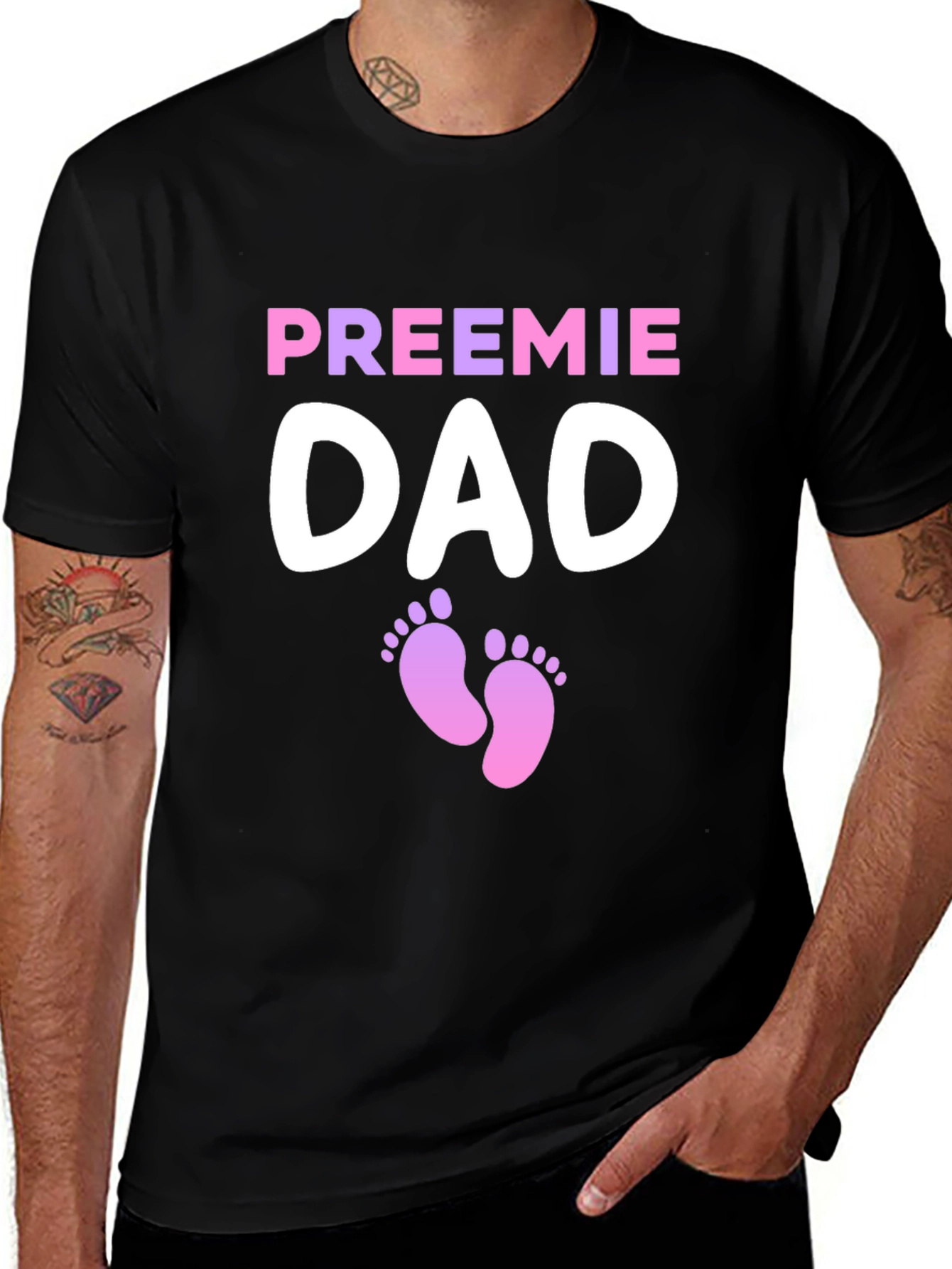 Preemie Dad T-Shirt - Support Premature Babies!