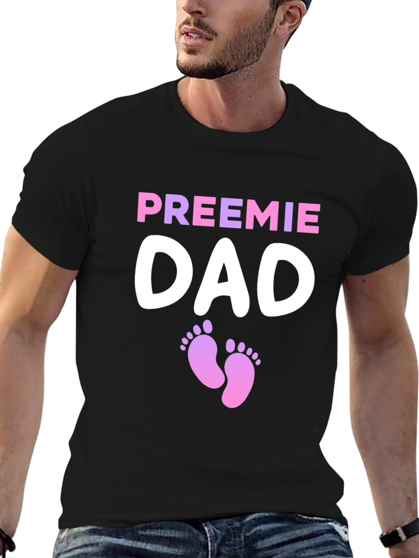Preemie Dad T-Shirt - Support Premature Babies!